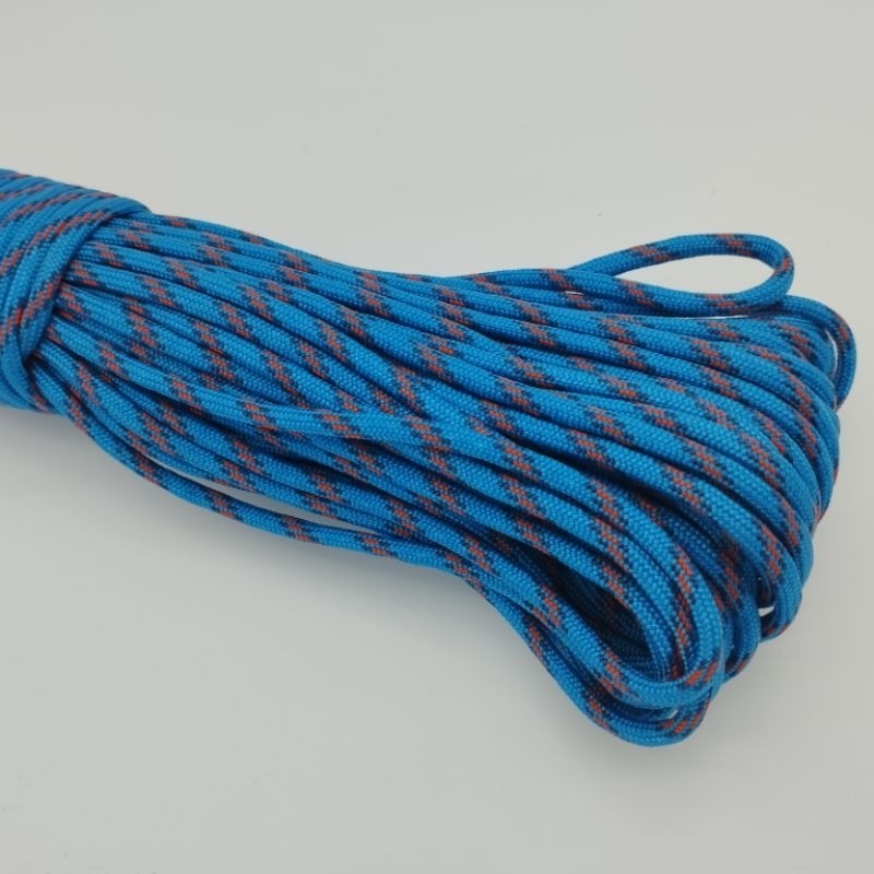 550 Paracord 100ft Patterns - Blues, Grays & Multi-Colour (Rainbows) - 4mm - 7 strand - China Cord - SG Stock