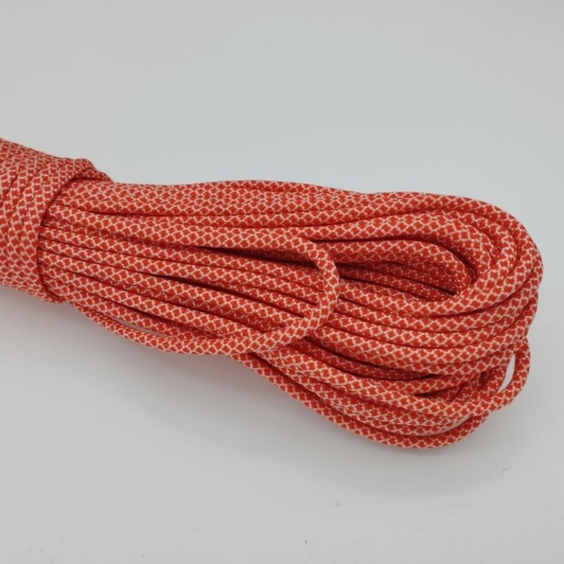 550 Paracord 100ft Patterns - Red & Orange - 4mm - 7 strand - China Cord - SG Stock - String