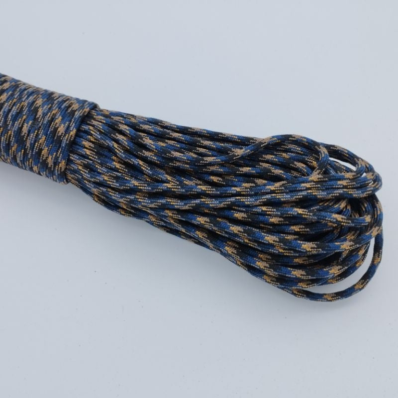 550 Paracord 100ft (30m) Camo Colours, Brown and Black Patterns - Camouflage - Tactical - 4mm - 7 strand - SG Stock