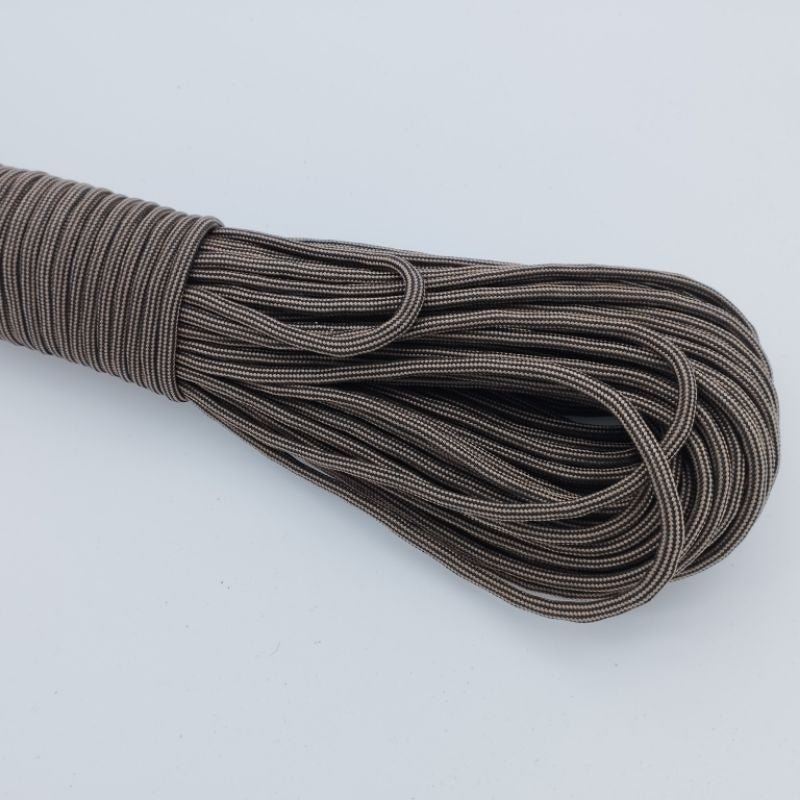 550 Paracord 100ft (30m) Camo Colours, Brown and Black Patterns - Camouflage - Tactical - 4mm - 7 strand - SG Stock