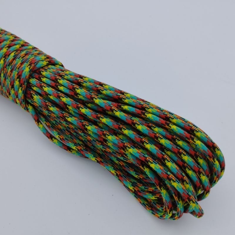550 Paracord 100ft Patterns - Blues, Grays & Multi-Colour (Rainbows) - 4mm - 7 strand - China Cord - SG Stock