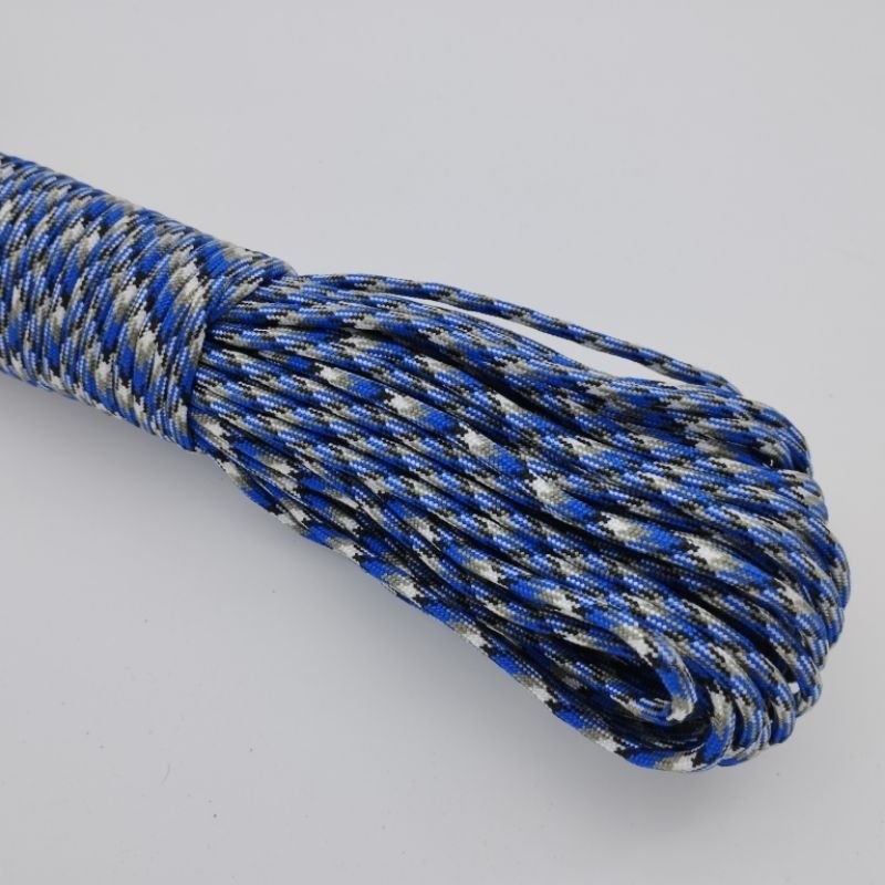 550 Paracord 100ft Patterns - Blues, Grays & Multi-Colour (Rainbows) - 4mm - 7 strand - China Cord - SG Stock
