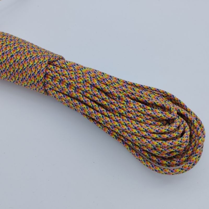550 Paracord 100ft Patterns - Blues, Grays & Multi-Colour (Rainbows) - 4mm - 7 strand - China Cord - SG Stock
