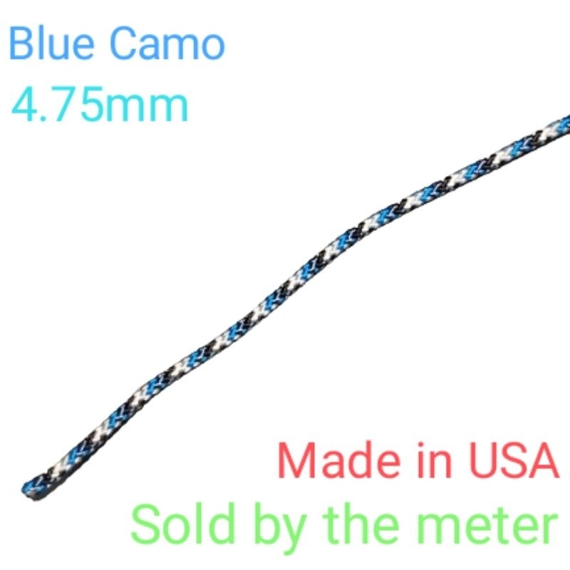 Atwood Utility Cord 4.75mm / 3/16" - Made in USA - Sold by the Meter - Blue Camo - Strong String