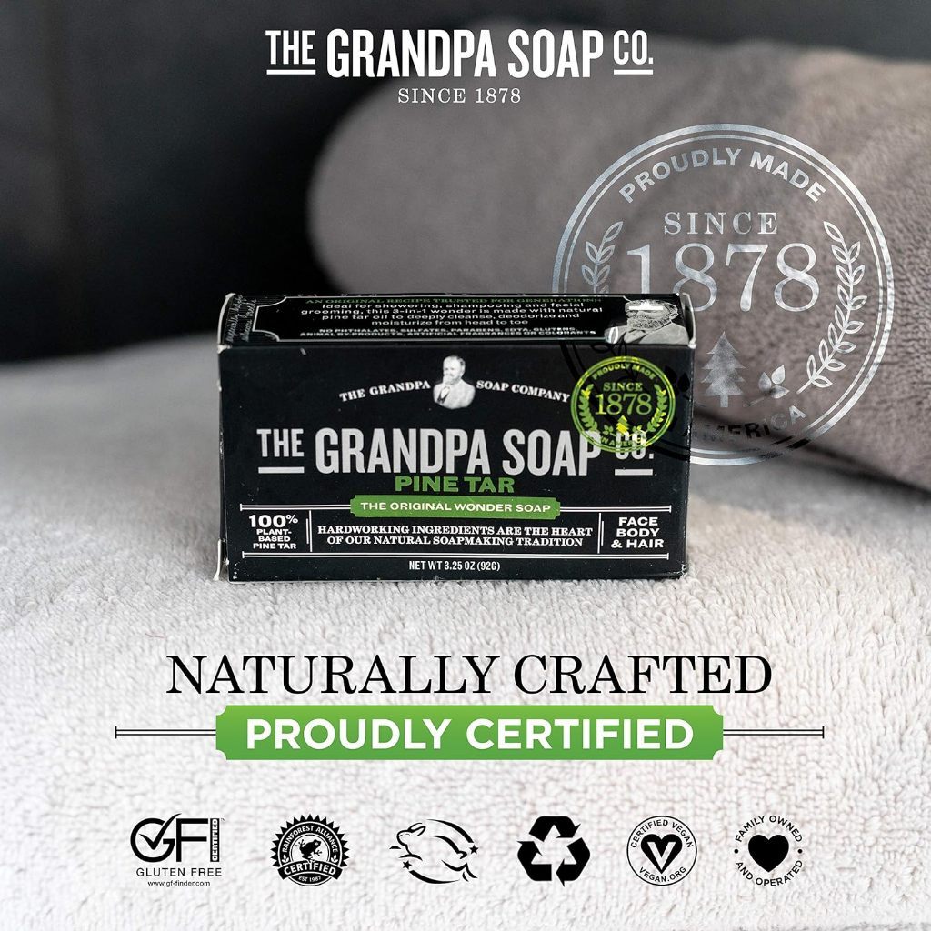 Grandpa Soap Co. Pine Tar Bar Soap - Various Sizes