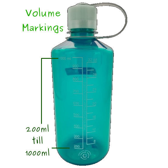 Nalgene 1l Narrow Mouth Water Bottle 32oz Tritan Sustain NM