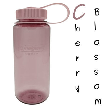 Nalgene 500ml Wide Mouth Water Bottles - 16oz - Tritan Sustain (Markings to 400ml, 500ml Volume to brim) WM