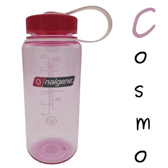 Nalgene 500ml Wide Mouth Water Bottles - 16oz - Tritan Sustain (Markings to 400ml, 500ml Volume to brim) WM