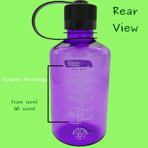 Nalgene 500ml Narrow Mouth Water Bottle 16oz Sustain NM