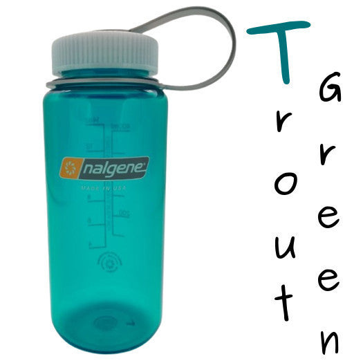 Nalgene 500ml Wide Mouth Water Bottles - 16oz - Tritan Sustain (Markings to 400ml, 500ml Volume to brim) WM