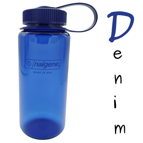 Nalgene 500ml Wide Mouth Water Bottles - 16oz - Tritan Sustain (Markings to 400ml, 500ml Volume to brim) WM