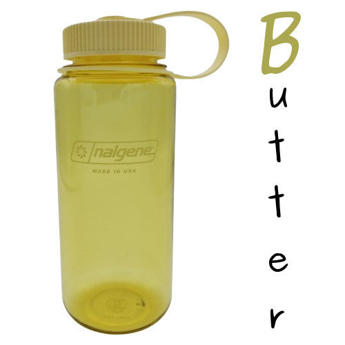 Nalgene 500ml Wide Mouth Water Bottles - 16oz - Tritan Sustain (Markings to 400ml, 500ml Volume to brim) WM