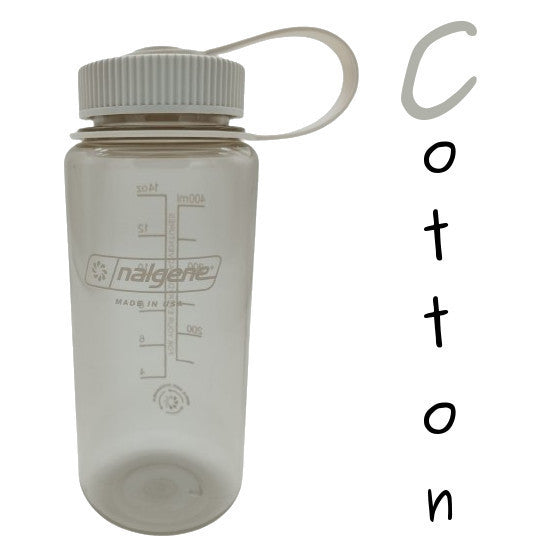 Nalgene 500ml Wide Mouth Water Bottles - 16oz - Tritan Sustain (Markings to 400ml, 500ml Volume to brim) WM