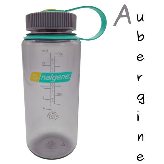 Nalgene 500ml Wide Mouth Water Bottles - 16oz - Tritan Sustain (Markings to 400ml, 500ml Volume to brim) WM