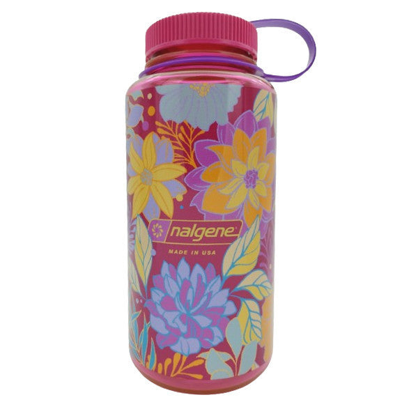Nalgene 1l / 32oz Limited Edition Wide Mouth Water Bottle Camo, Botanical, Landscapes & Tie-Dye - Waterbottle Series