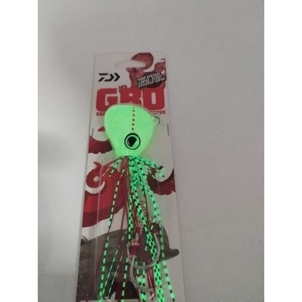 Daiwa GBO Madai - Grouper Bites Octopus - Red, Glow, Stripes - 200g, 250g & 300g