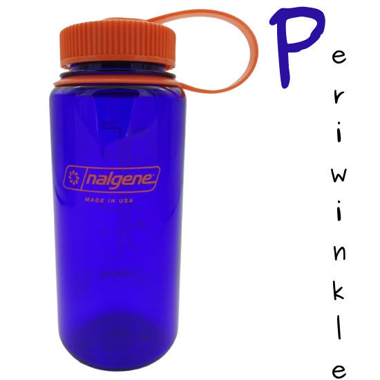 Nalgene 500ml Wide Mouth Water Bottles - 16oz - Tritan Sustain (Markings to 400ml, 500ml Volume to brim) WM