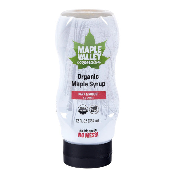 Maple Valley Organic Maple Syrup - Grade A - Amber & Dark - Made in USA - 354ml