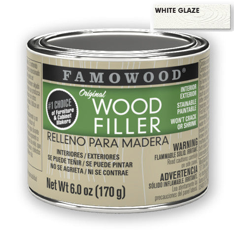 FAMOWOOD Wood Filler - Made in USA - Wood Putty - Full Range of Colours from White to Walnut
