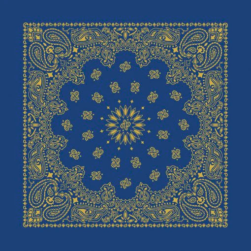 The Bandana Co Metallic Paisley Bandanas 56x56cm