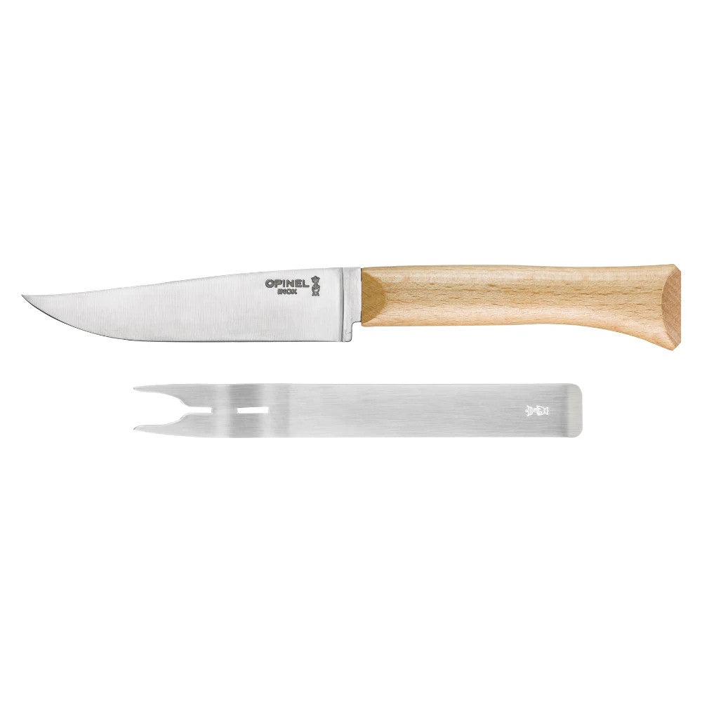 Opinel Cheese Knife and Fork 2PC Set