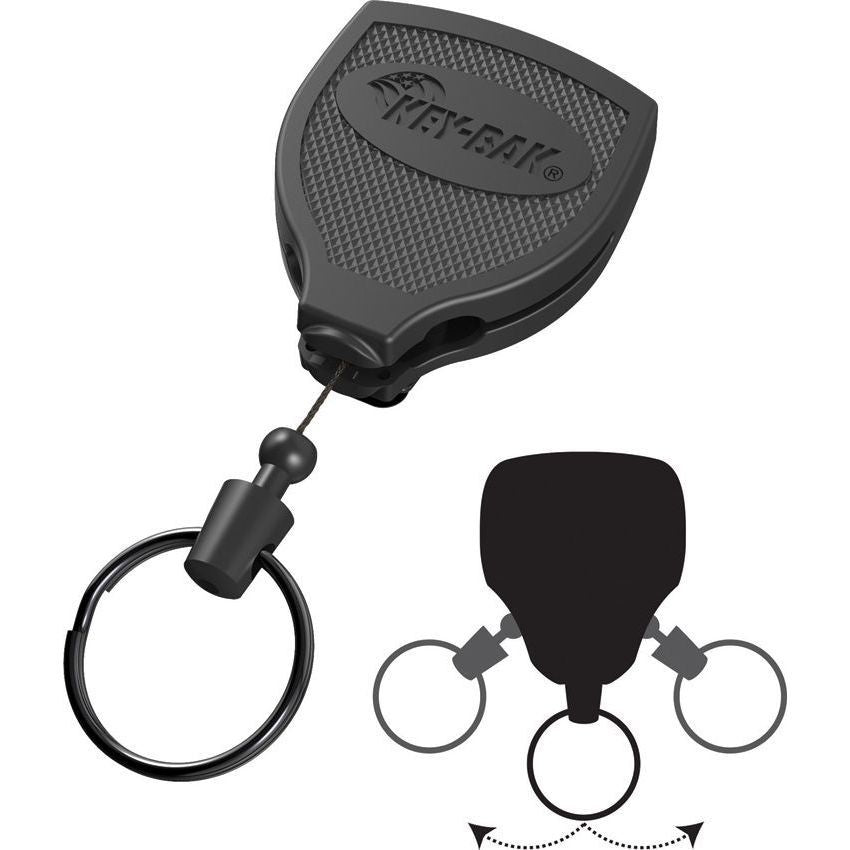 Key-Bak SUPER48 PLUS Ambidextrous Heavy Duty Retractable Keychain