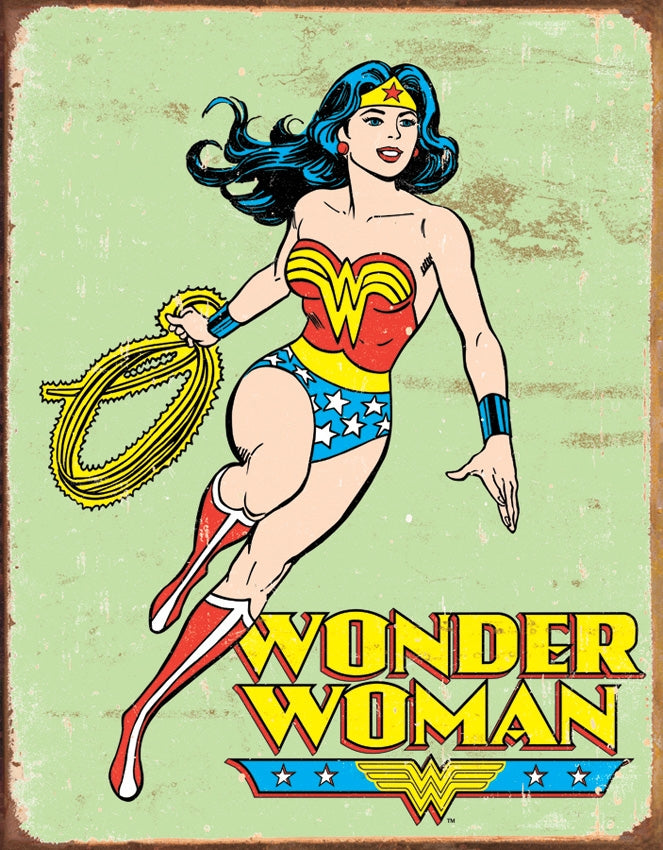 Wonder Woman Retro Tin Sign