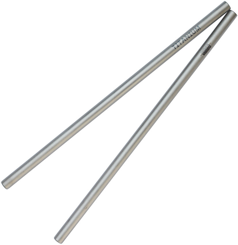 Vargo Straight Titanium Straw (with Cleaning Brush &Pouch)
