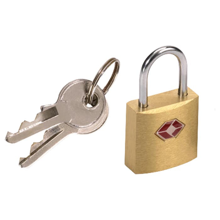 Lewis N. Clark Travel Sentry Mini Brass Padlock