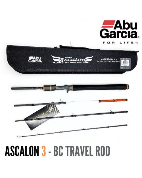 abu garcia casting rod 6'3 Abu Garcia Super Ascalon 3 4-PC BC Travel Rod – Nalno.com Outdoor Equipment