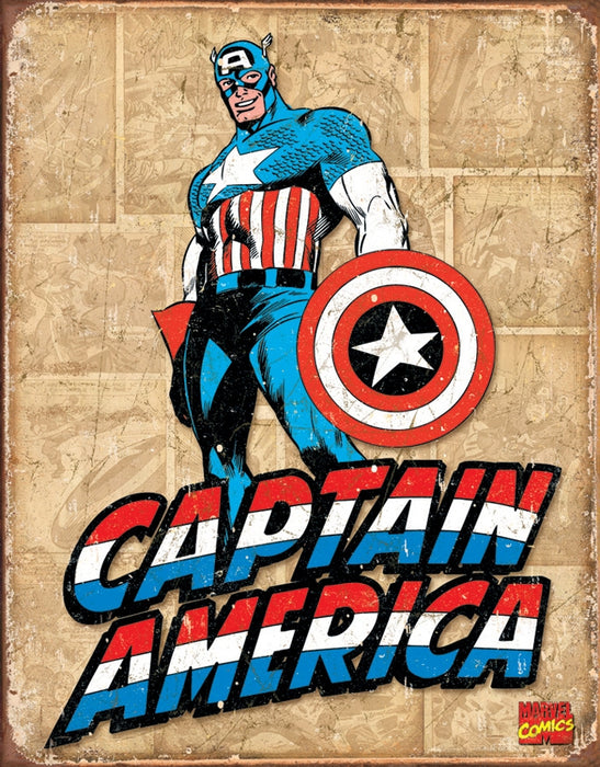 Captain America Tin Sign