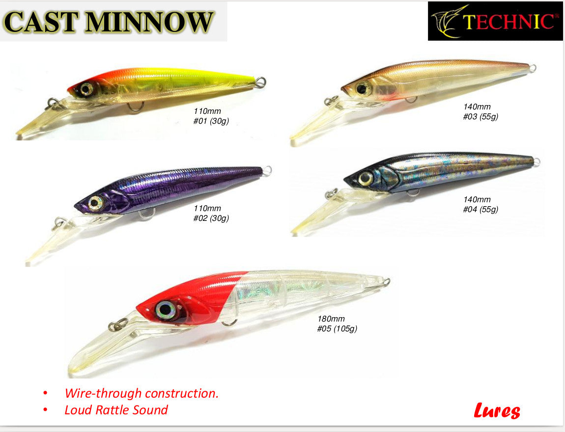 Technic Cast Minnow Lures