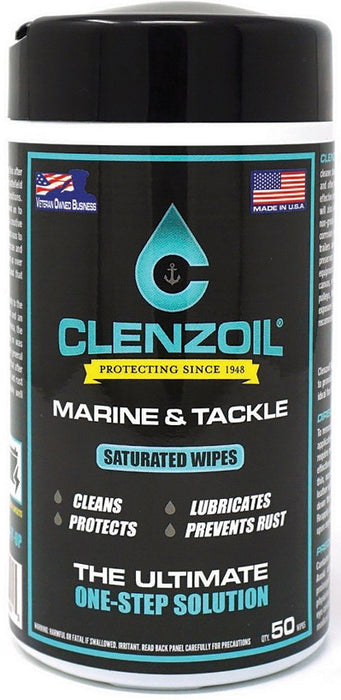Clenzoil Marine & Tackle Saturated Wipes 50 Count