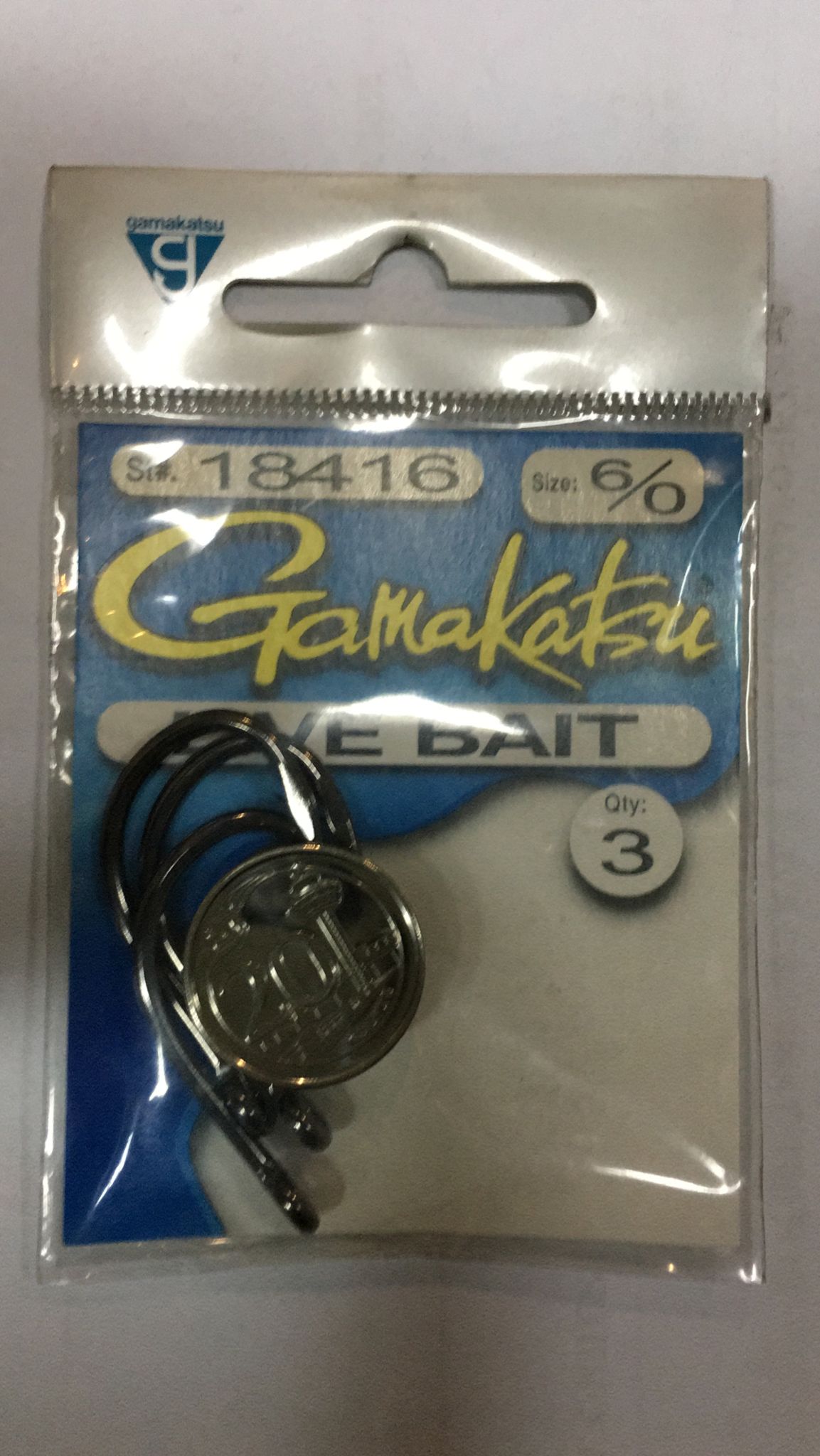 Gamakatsu Live Bait NS Black Sz 3/0-6/0