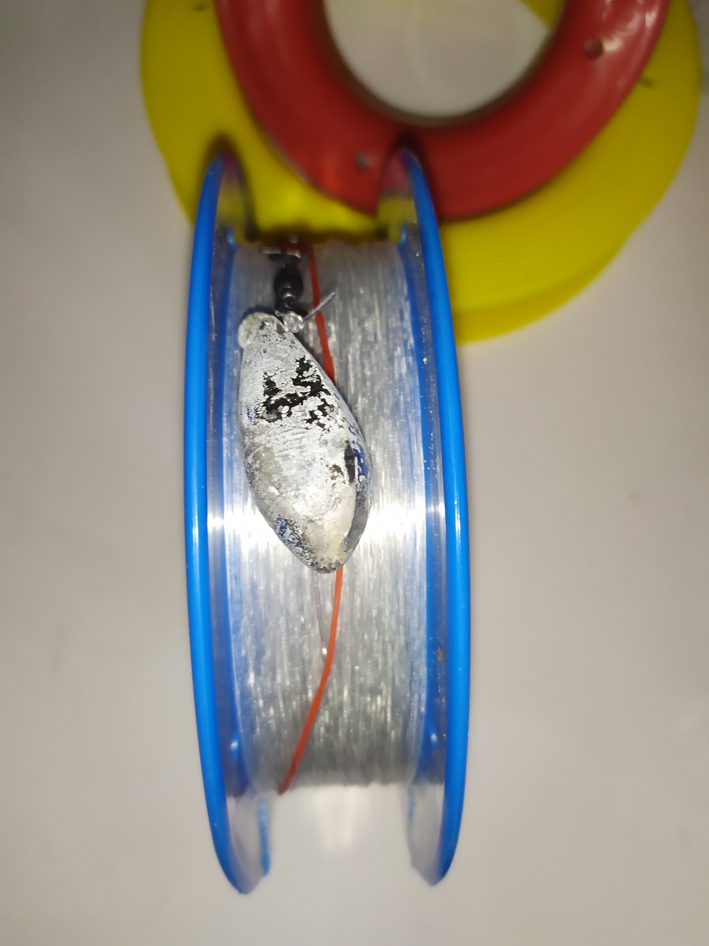 Handline Spool with Line, Hook, Sinker, Swivel and Snap