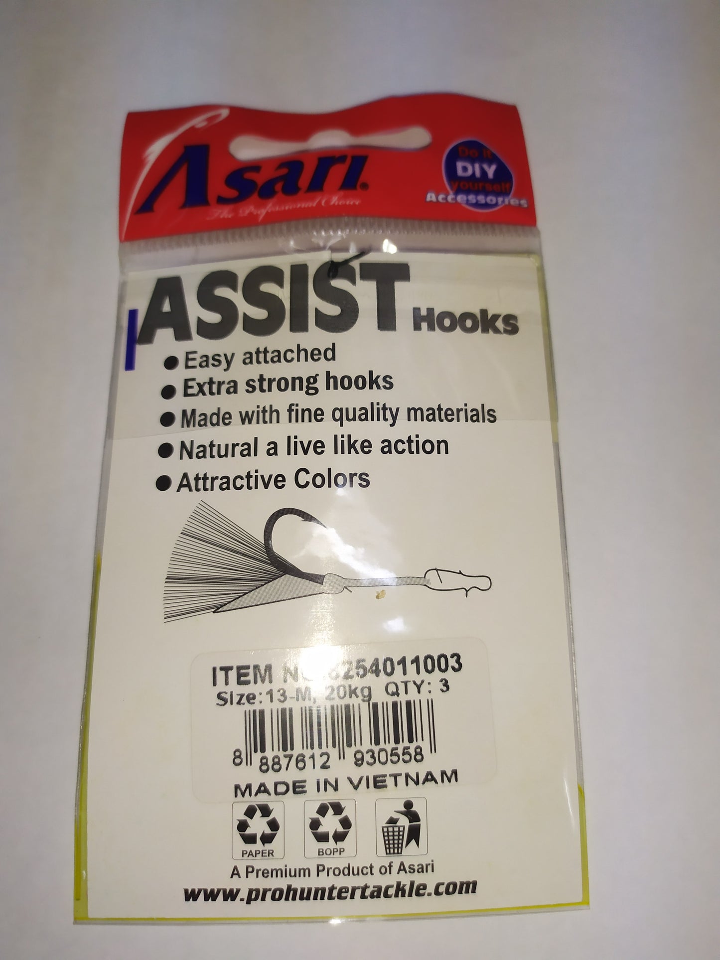 Asari Stinger Assist Hook Single