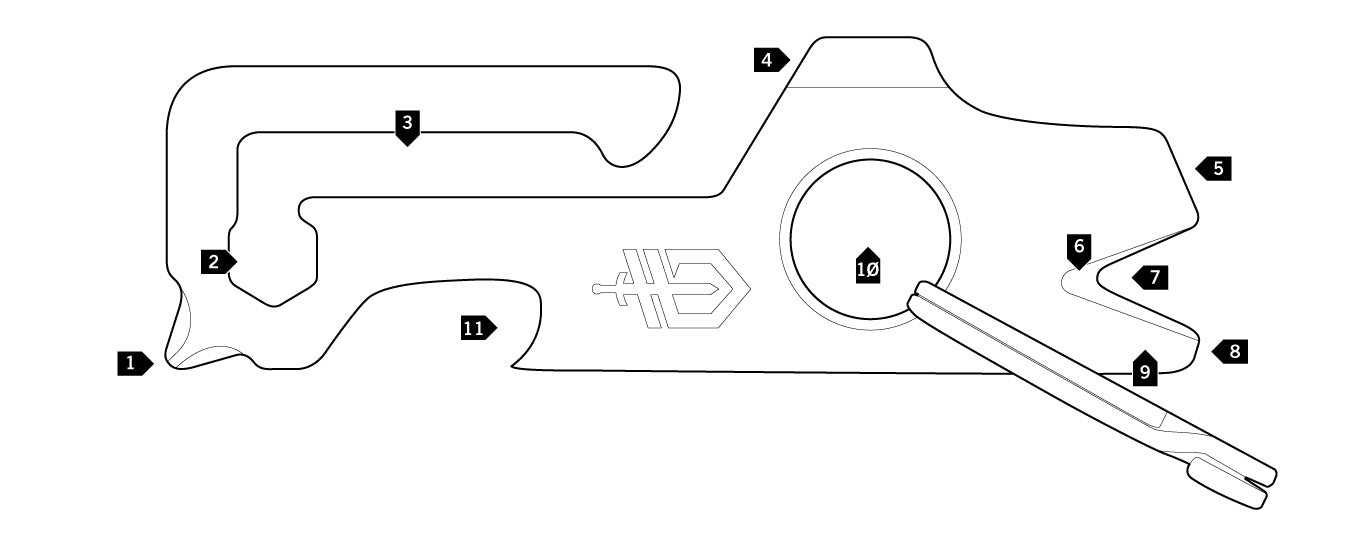 Gerber Mullet Key Chain Multi-Tool