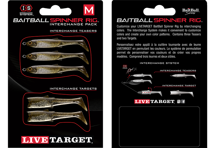 Live Target BaitBall Spinner Rig Interchange Pack