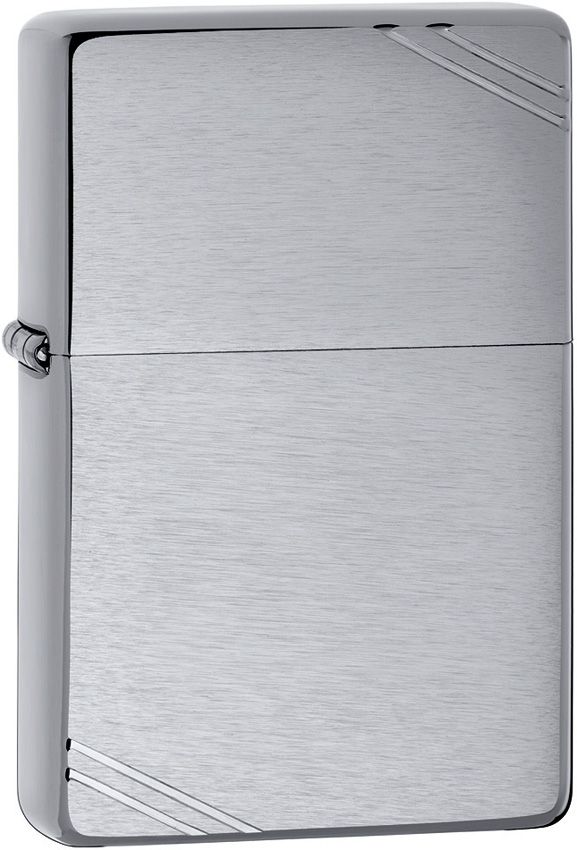 Zippo Classic Brushed Chrome with Slashes Lighter 207