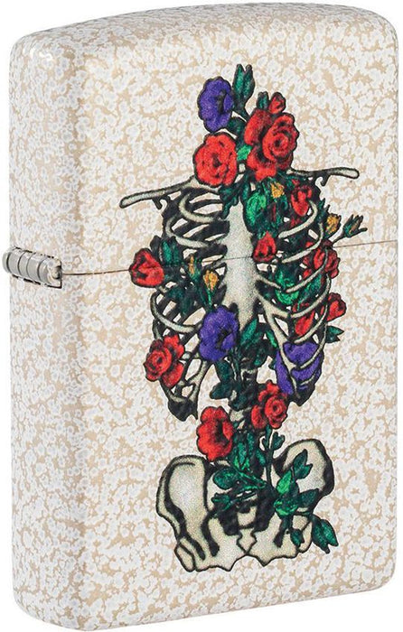 Zippo Floral Skeleton Lighter 49252
