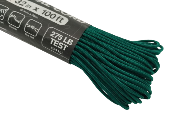 Atwood 275 Paracord 2.4mm 100ft (30.5m) cord