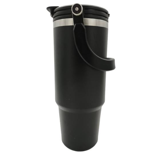 Insulated Bottle Stainless Steel Vacuum Thermos Tumbler Hot Cold Cup Black 600ml 750ml 890ml 1l 1.2l Straw