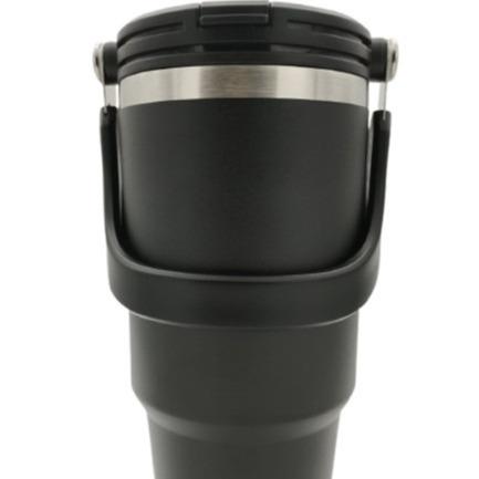 Insulated Bottle Stainless Steel Vacuum Thermos Tumbler Hot Cold Cup Black 600ml 750ml 890ml 1l 1.2l Straw