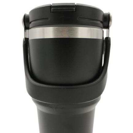 Insulated Bottle Stainless Steel Vacuum Thermos Tumbler Hot Cold Cup Black 600ml 750ml 890ml 1l 1.2l Straw
