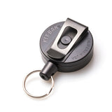 KEY-BAK MID6 Heavy Duty Retractable Keychain w Belt Clip - Holds Up to 10 Keys
