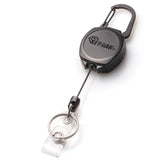 Key-Bak SIDEKICK Twist-Free Carabiner Retractable Keychain and Badge Reel - Holds Up to 5 Keys and ID Badge