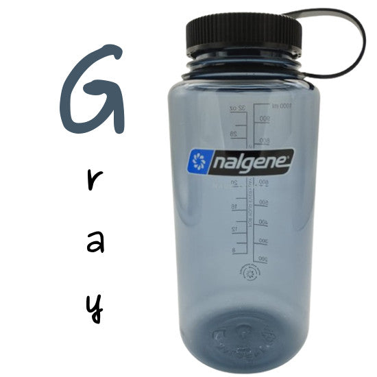 Nalgene 1l Water Bottles - Wide Mouth - 32oz - Made in USA - Sustain Tritan