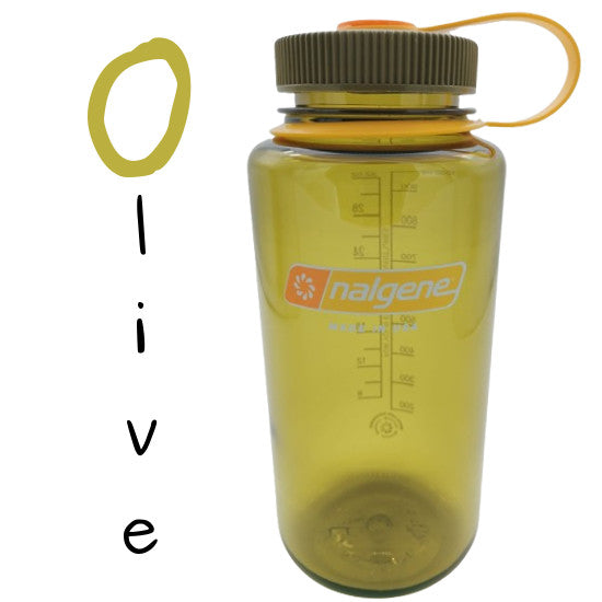 Nalgene 1l Water Bottles - Wide Mouth - 32oz - Made in USA - Sustain Tritan