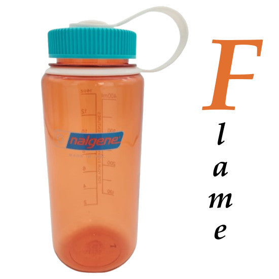 Nalgene 500ml Wide Mouth Water Bottles - 16oz - Tritan Sustain (Markings to 400ml, 500ml Volume to brim) WM
