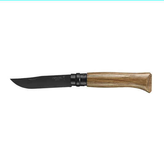 Opinel No 8 Limited Edition Black Oak Folding Knife + Wooden Gift Box